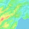Mappa topografica Jabrun, altitudine, rilievo