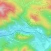 Mappa topografica Ugovizza, altitudine, rilievo