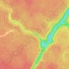 Mappa topografica The Canyon, altitudine, rilievo