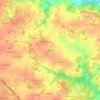 Mappa topografica La Coulée, altitudine, rilievo