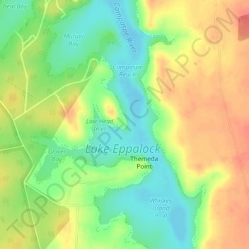Mappa topografica Low Head, altitudine, rilievo