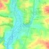 Mappa topografica Kergoustard, altitudine, rilievo