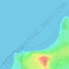 Mappa topografica Gullane Bay, altitudine, rilievo