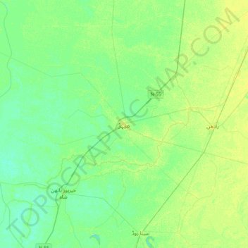 Mappa topografica Mehar, altitudine, rilievo