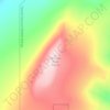 Mappa topografica Hotham Peak, altitudine, rilievo