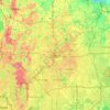 Mappa topografica Orlando, altitudine, rilievo