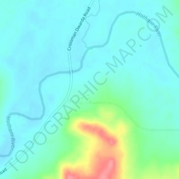 Mappa topografica Dwarda, altitudine, rilievo