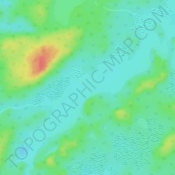 Mappa topografica Lac Opataca, altitudine, rilievo