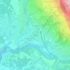 Mappa topografica La Bergue, altitudine, rilievo