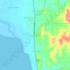 Mappa topografica Payocpoc Sur, altitudine, rilievo