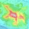 Mappa topografica Mont des Oiseaux, altitudine, rilievo