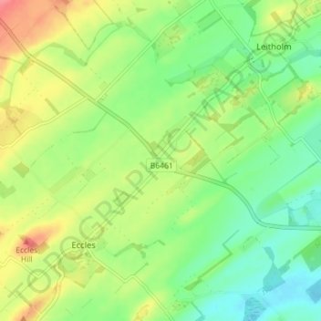 Mappa topografica Orange Lane, altitudine, rilievo