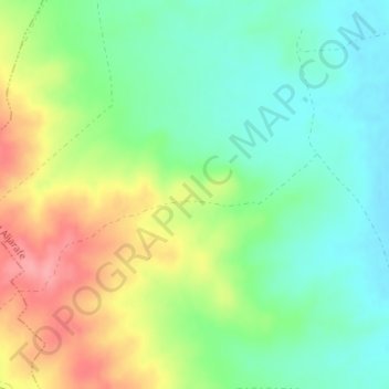 Mappa topografica Los Alcores, altitudine, rilievo
