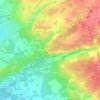 Mappa topografica Le Moulin Du Pé, altitudine, rilievo