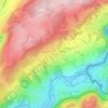 Mappa topografica La Courpée, altitudine, rilievo