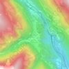 Mappa topografica Chironico, altitudine, rilievo