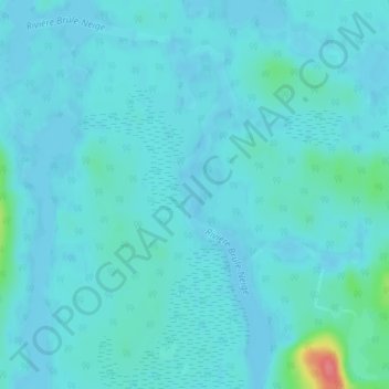Mappa topografica Lac Brûle-Neige, altitudine, rilievo