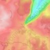 Mappa topografica Cascade d'Autoire, altitudine, rilievo