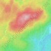 Mappa topografica Thompson Plateau, altitudine, rilievo