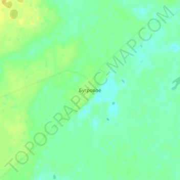 Mappa topografica Бугровое, altitudine, rilievo