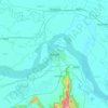 Mappa topografica Munger, altitudine, rilievo