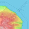 Mappa topografica Stubbenkammer, altitudine, rilievo