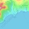 Mappa topografica Grand Anse, altitudine, rilievo