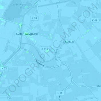 Mappa topografica Bollhaus, altitudine, rilievo