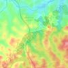 Mappa topografica Akouté, altitudine, rilievo