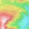 Mappa topografica Hochkrimml, altitudine, rilievo