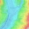 Mappa topografica Millan, altitudine, rilievo