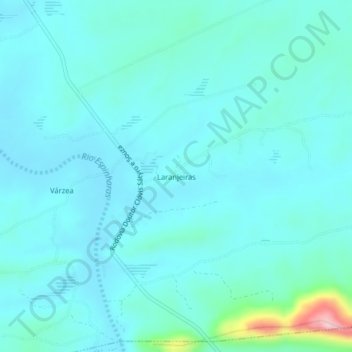 Mappa topografica Laranjeira, altitudine, rilievo