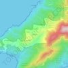 Mappa topografica Cantonu, altitudine, rilievo