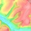 Mappa topografica Joyeuses, altitudine, rilievo
