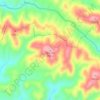 Mappa topografica Brenha, altitudine, rilievo