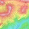 Mappa topografica L'Estachon, altitudine, rilievo