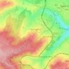 Mappa topografica Les Sables du Moulin À Vent Ou la Route, altitudine, rilievo
