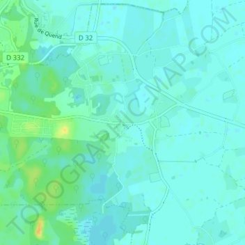 Mappa topografica Monchaux, altitudine, rilievo