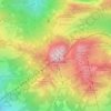 Mappa topografica Wendelstein, altitudine, rilievo