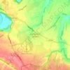 Mappa topografica Lightwood Green, altitudine, rilievo