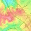 Mappa topografica Hondsrug, altitudine, rilievo