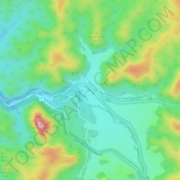 Mappa topografica Camp Blackman, altitudine, rilievo
