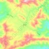 Mappa topografica 沩山乡, altitudine, rilievo