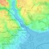 Mappa topografica Walhampton, altitudine, rilievo