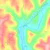 Mappa topografica Camptown, altitudine, rilievo