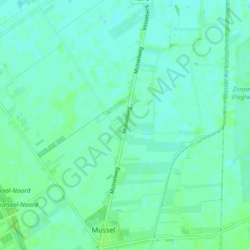 Mappa topografica Zaadstukken, altitudine, rilievo