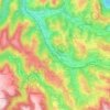 Mappa topografica Séverac, altitudine, rilievo
