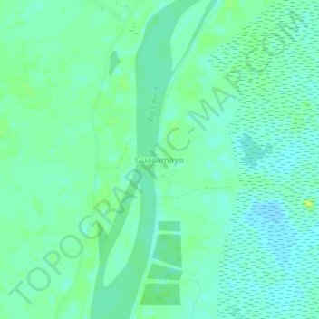 Mappa topografica Guacamayo, altitudine, rilievo