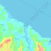 Mappa topografica Baleno, altitudine, rilievo
