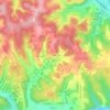 Mappa topografica Les Monteyx, altitudine, rilievo